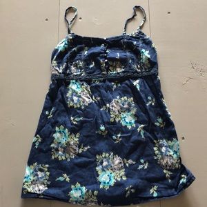 Floral spaghetti strap tank top